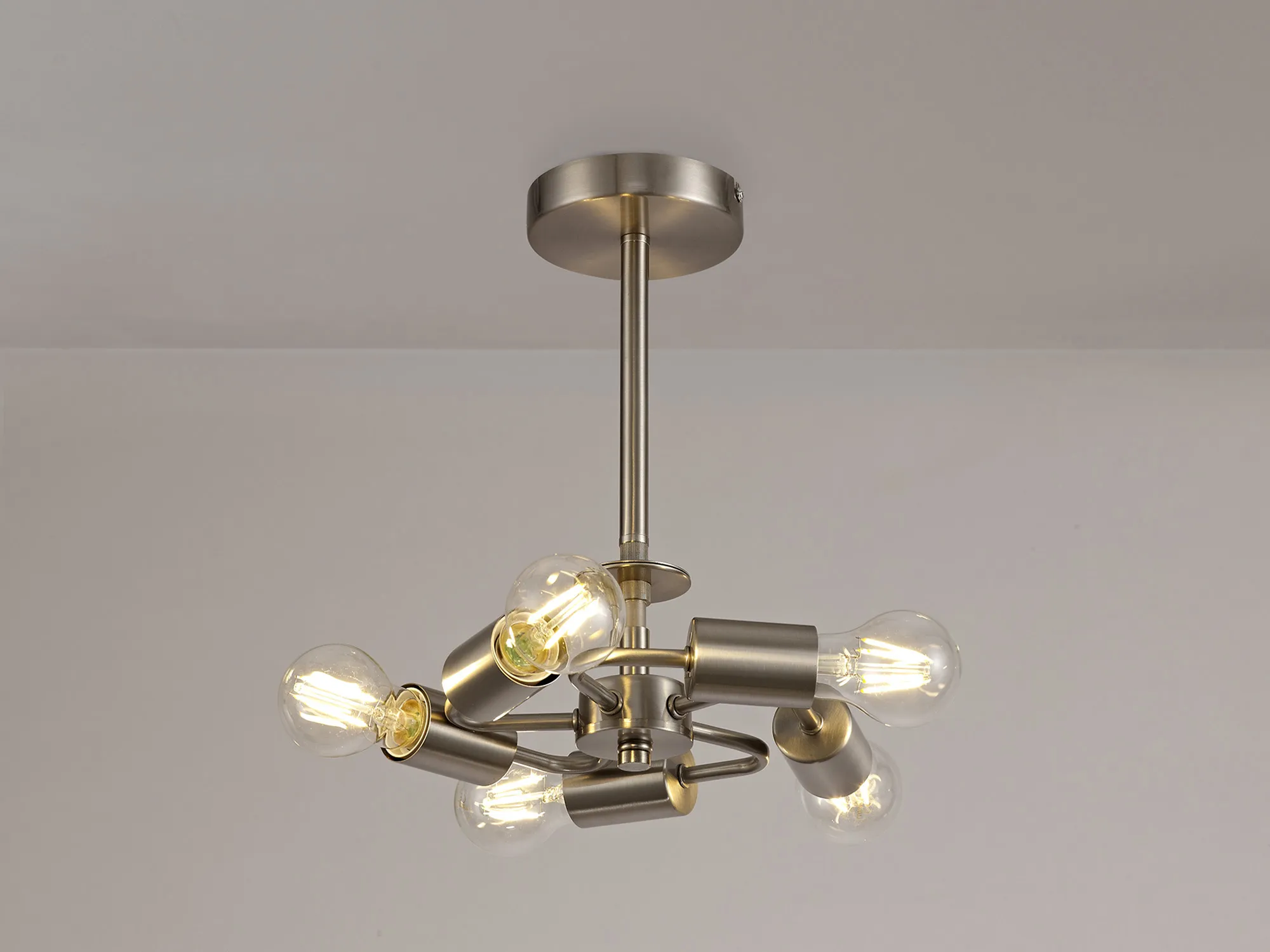 Baymont SN Ceiling Lights Deco Semi Flush Fittings